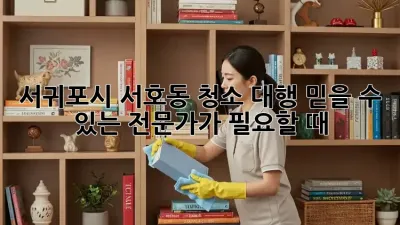 ✨ 서귀포시 서호동 청소 대행, 믿을 수 있는 전문가가 필요할 때! 🏡